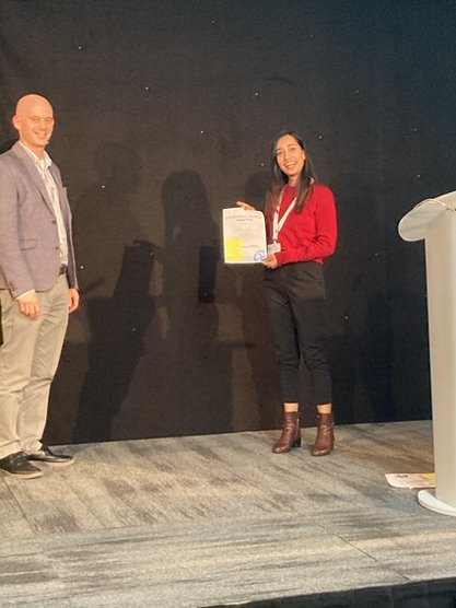 BiochemSoc's tweet photo. We had a great time at our Synthetic Biology conference this week! Congratulations again to @MattRogan12, Julanie Stapelberg, @MunaFuyal, and @John_HA106 who won Poster Prizes for their excellent work! #BiochemEvent @PPPublishing https://t.co/l6r0smJVLq