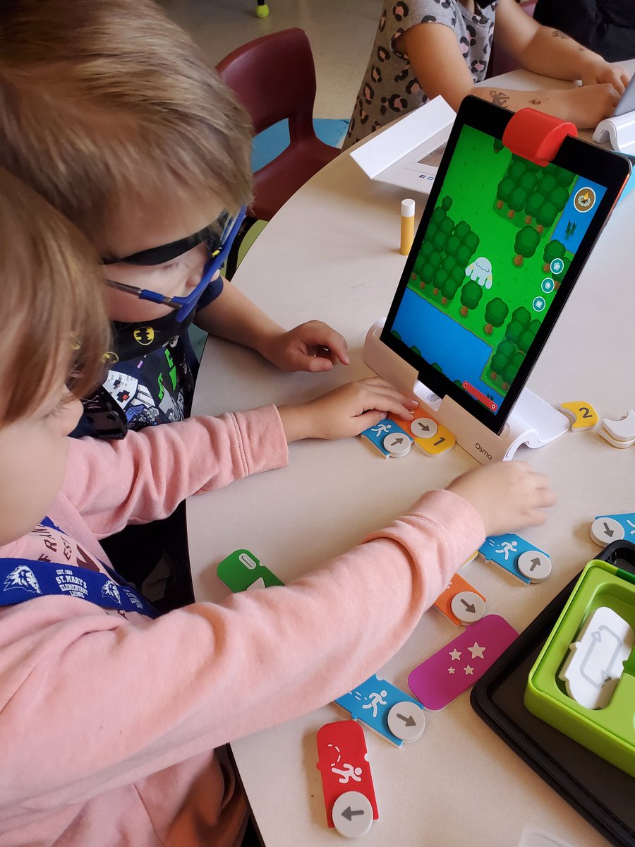 GillBaskwill's tweet photo. We're wrapping up our unit on Numbers with some pretty awesome stations! @BeebotCo @PlayOsmo #movementmath #counting #seewhatimlearning @SMES01 https://t.co/IyIvIR1dpQ