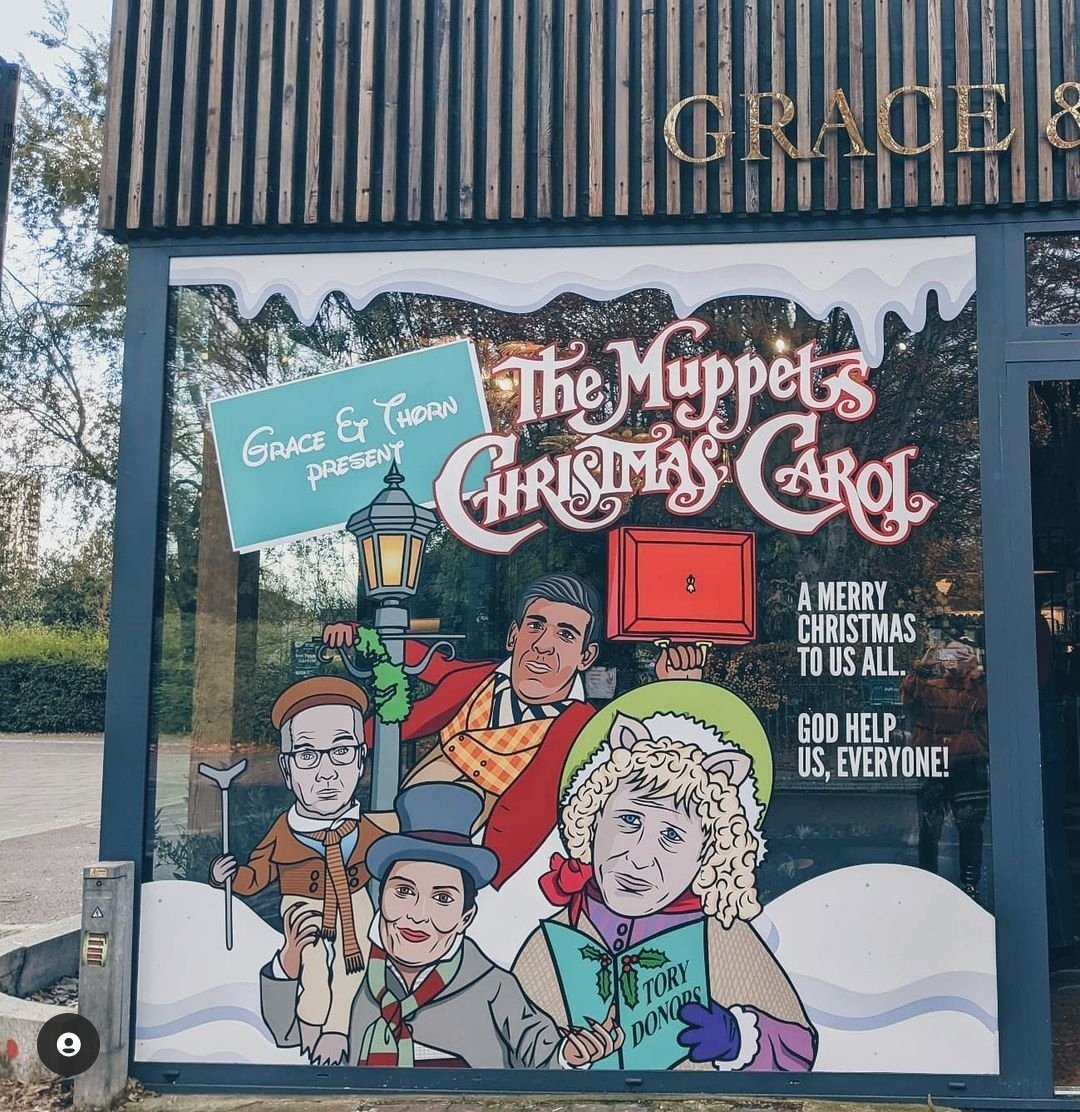 Illustration work for the new Grace &amp; Thorne xmas window