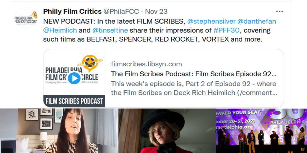 tinseltine's tweet photo. Several of us @PhilaFCC get to cover @PhillyFilmSoc PHILADELPHIA FILM FESTIVAL every yr the 30th had many highlights. During the Fest we posted our individual coverage, then did #podcast to chat about our favorites https://t.co/QFK2XXZkv5
#PFF30 https://t.co/q8j8xdyj7R