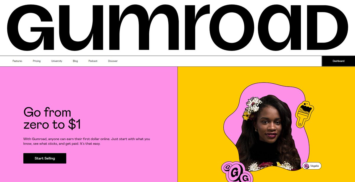 Okay, I know I mostly talk about Noggin or Notion here - but the new <a href="/gumroad/">Gumroad</a> be lookin🔥