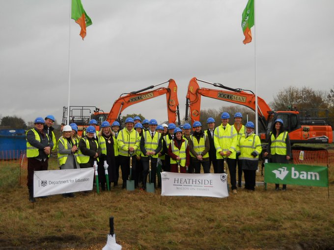 A historic day marking the start of construction of the new <a href="/HeathsideWalton/">HeathsideWalton</a> School officially opened by local MP <a href="/DominicRaab/">Dominic Raab</a>. My involvement part of @PGUK commitment to provide services to our communities