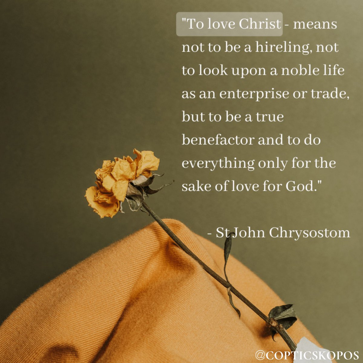 Love Christ truly from your heart. #copticskopos #iamcoptic #youth #copt  #copticidentity #coptic #orthodox #copticorthodox #church #christian #jesus  #christ #jesuschrist #god #quotes #quote #quoteoftheday #father #fatherquote, image size:1200x1200