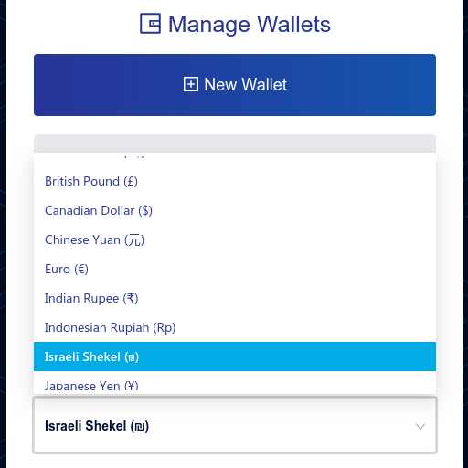 Cashtab.com now supports the Israeli shekel! 

🇮🇱🇮🇱🇮🇱

#eCash #cashtab #XEC $XEC #ILS $ILS