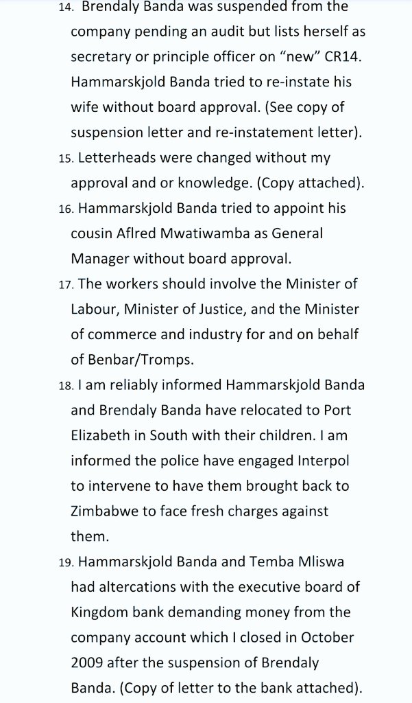 PaulPaulus13's tweet photo. #Mliswa🇿🇼 entry into Premier Bank Finance Group where he bought an 8% stake also raised a lot of dust⚠️He illegally opened a Premier Bank Acc, without my knowledge/approval, violation banking act⚠️#Impunity
#WestwoodCase🇿🇼🌎⚖
#TembasVictims #65Employees 🇿🇼⚖
#JusticeForAll🇿🇼 https://t.co/Gqlbv9yrfc