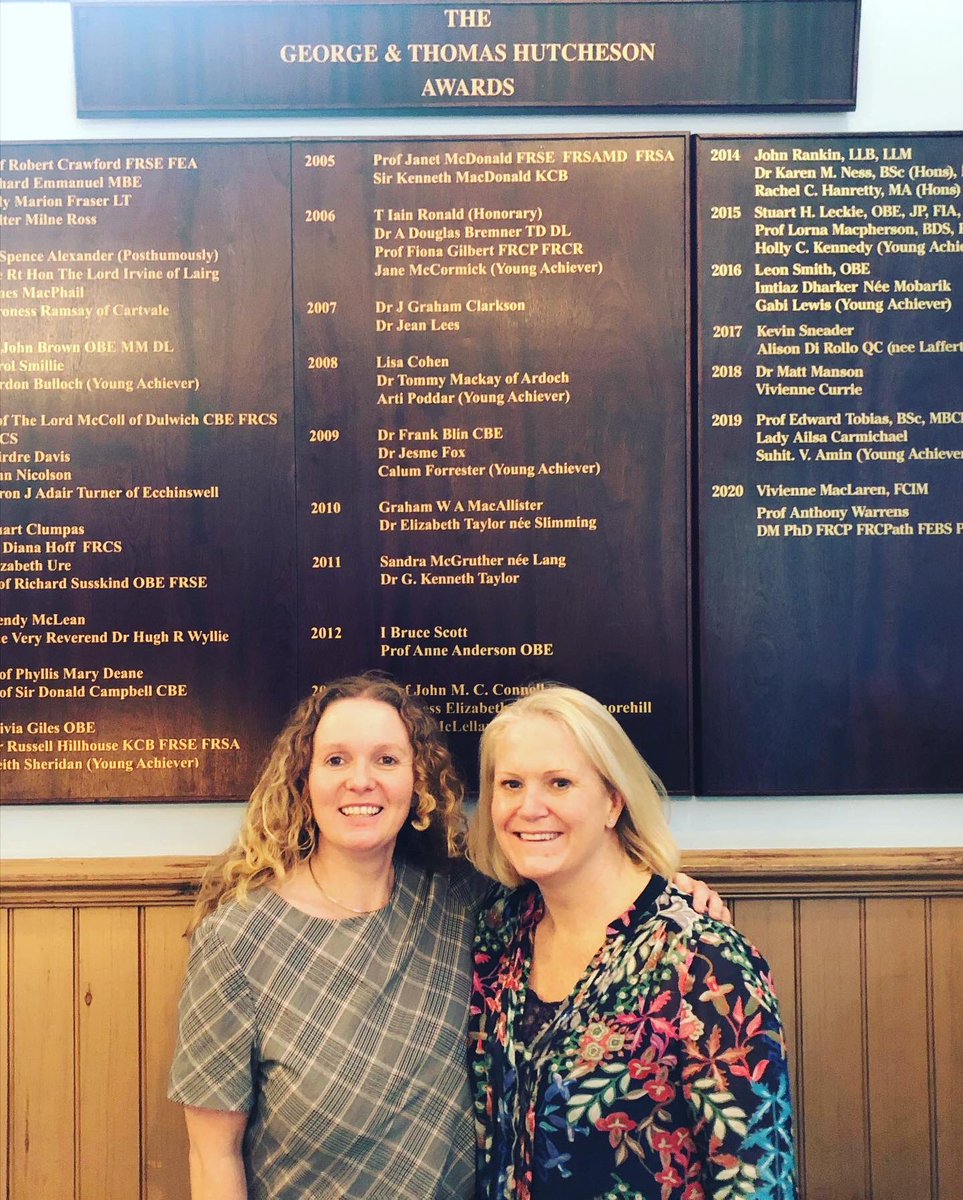 Was honoured to accompany my lovely friend Eilidh today to receive this year’s George &amp; Thomas Hutcheson award <a href="/Hutchesons/">Hutcheson Stanislaus</a> <a href="/HutchesonsFP/">The Hutchesons' Former Pupils' Club</a>. A real trailblazer in business and finance 💪