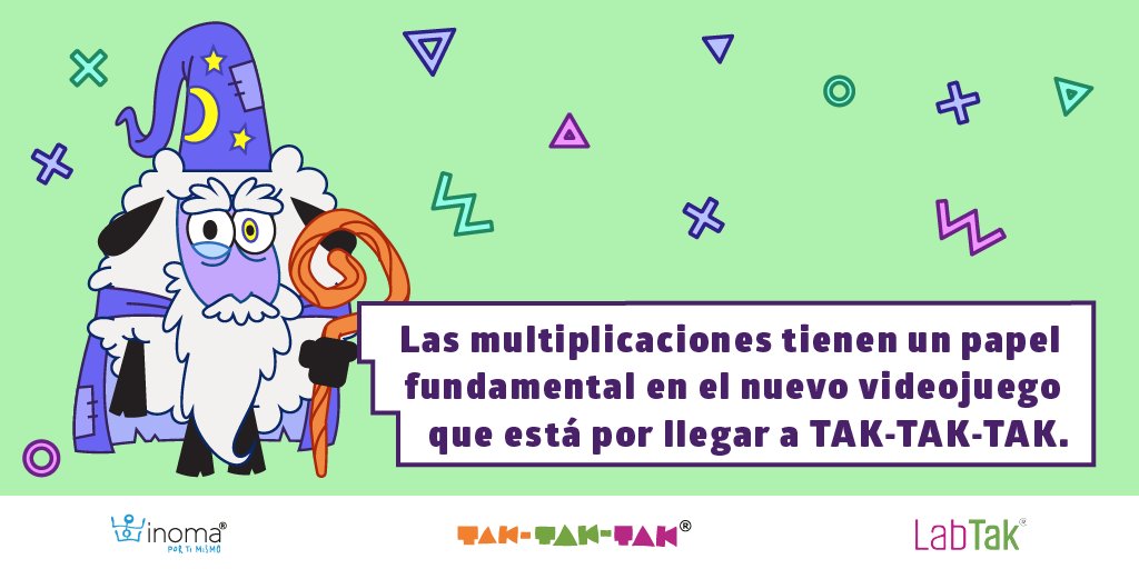 InomaMexico's tweet photo. Con este nuevo videojuego, las niñas y niños podrán practicar multiplicaciones matemáticas con números de un dígito. ¡Espéralo pronto en TAK-TAK-TAK! https://t.co/CQsrGihl9X