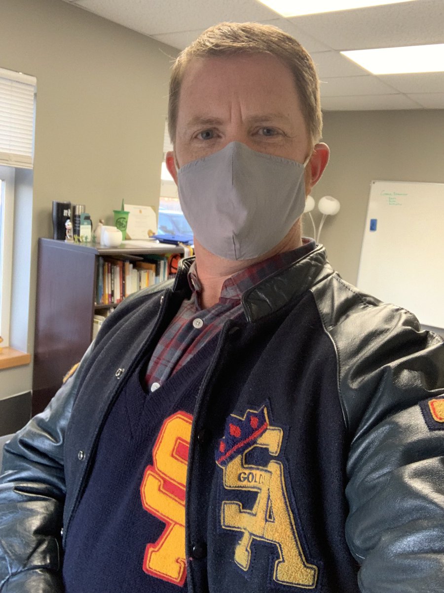 bowriverteacher's tweet photo. It’s Decades Day @CalgaryAcademy to help celebrate 40 years of education in #yyc. Throwback to #grad89 @SASecondary #GoGolds @sd83schools https://t.co/2SY0aZgkui