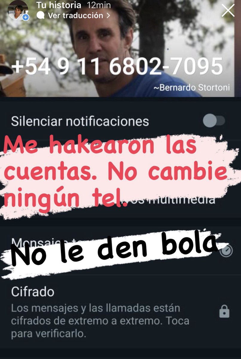 berestortoni's tweet photo. Me hakearon y se hacen pasar por mi con este número +54 9 11 6802-7095 todo falso https://t.co/WUKRCmClol