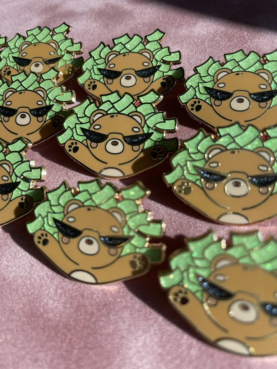 Money Bear pins are finally here 💖✨!

Get yours today while on sale!