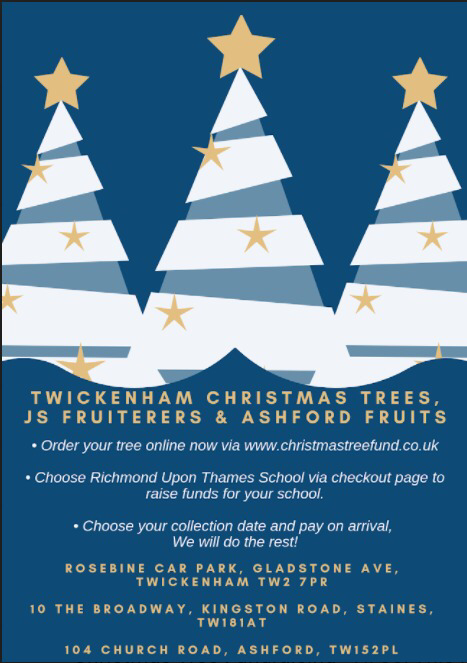 RTS_Twickenham's tweet photo. FoRTS have teamed up with Twickenham Christmas Trees, a local family run business supplying quality Christmas Trees, to help fundraise for our school whilst also giving back to our local community. Please share with family &amp; friends! Thank you! https://t.co/J8QUsf7nwi