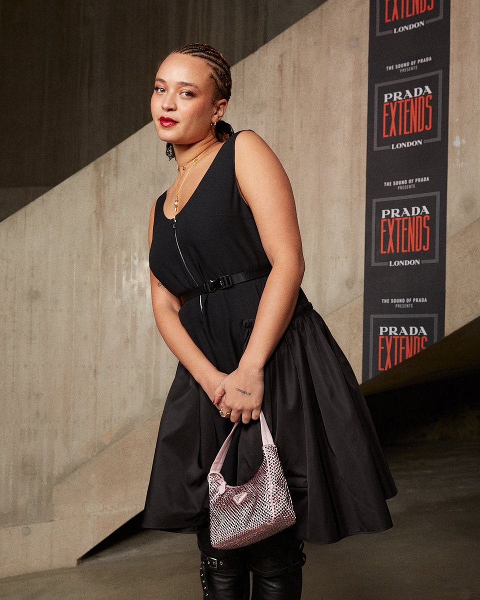 #NcutiGatwa, #MiaRegan, @KING_SALIEU and #ConnieConstance arriving at The Tanks in the @tate Modern ready for #PradaExtends. #PradaPeople