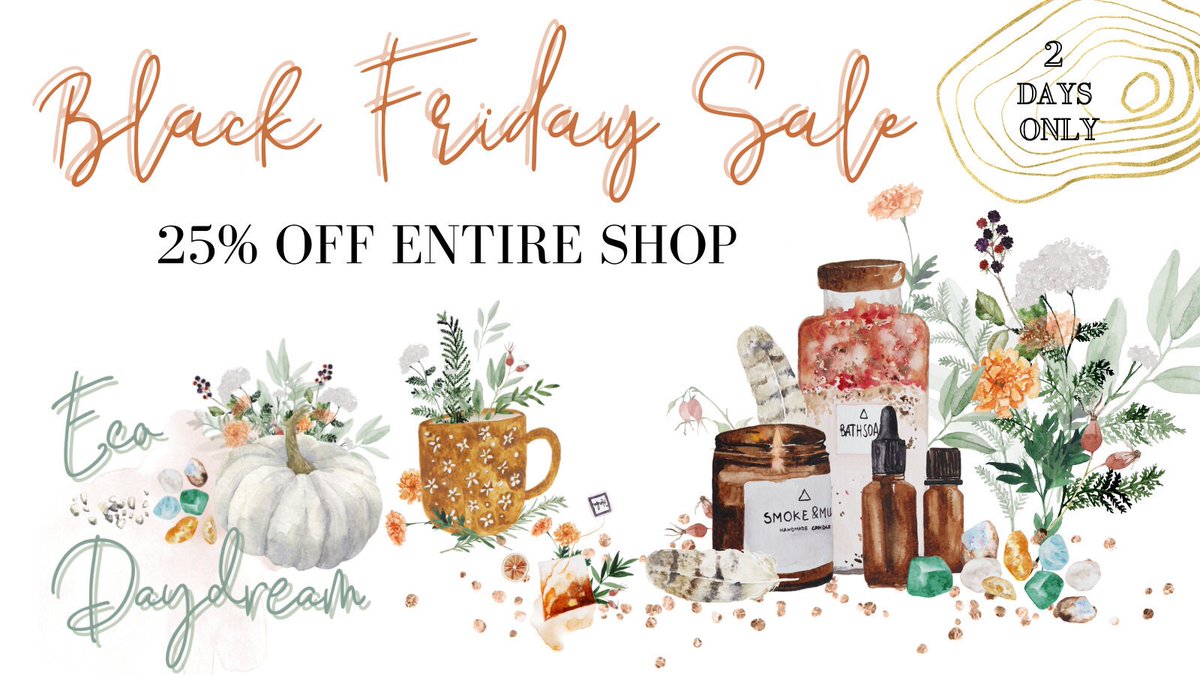 Only 1 day left to enjoy 25% off our all natural, handmade self care items! Eligible orders ship free and contain free samples and gifts! Head to my Etsy shop to find a great deal on something special. #BlackFriday etsy.me/3rbiyl6
