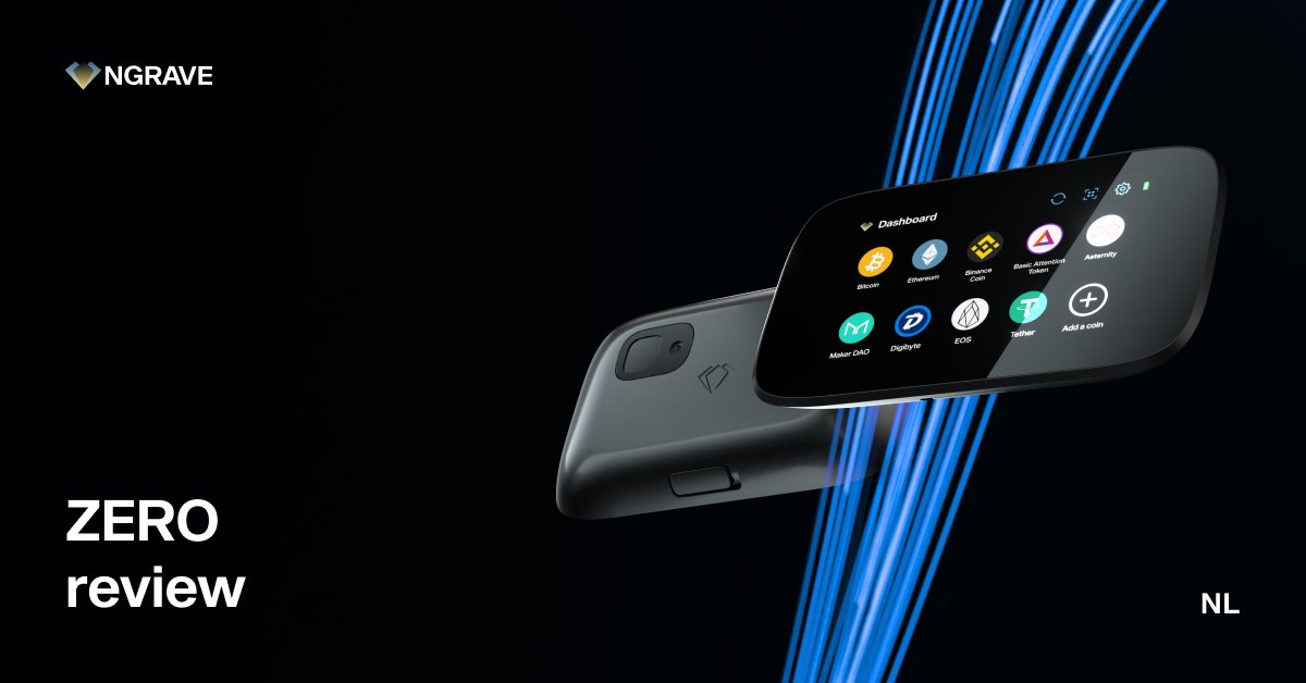 ngrave_official's tweet photo. Read the latest review on the #NGRAVEZERO from https://t.co/O7hRmilxKn (in dutch) 👇
https://t.co/ceO65QXHP9
#TheColdestWallet #OwnYourAssets https://t.co/BBMltOd0QM