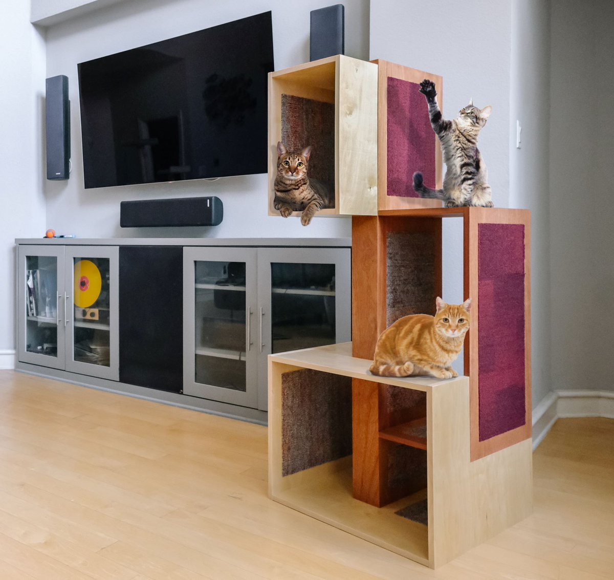 aiadallas's tweet photo. On display now in the west wing of @NorthParkCenter, the 7th Annual Bark + Build! The @spcaoftexas will be at NorthPark Center this afternoon with adoptable dogs and cats and we encourage you to stop by to see the doghouses and cat condos and bid on your favorites. #barknbuild https://t.co/UkRZx18EkC