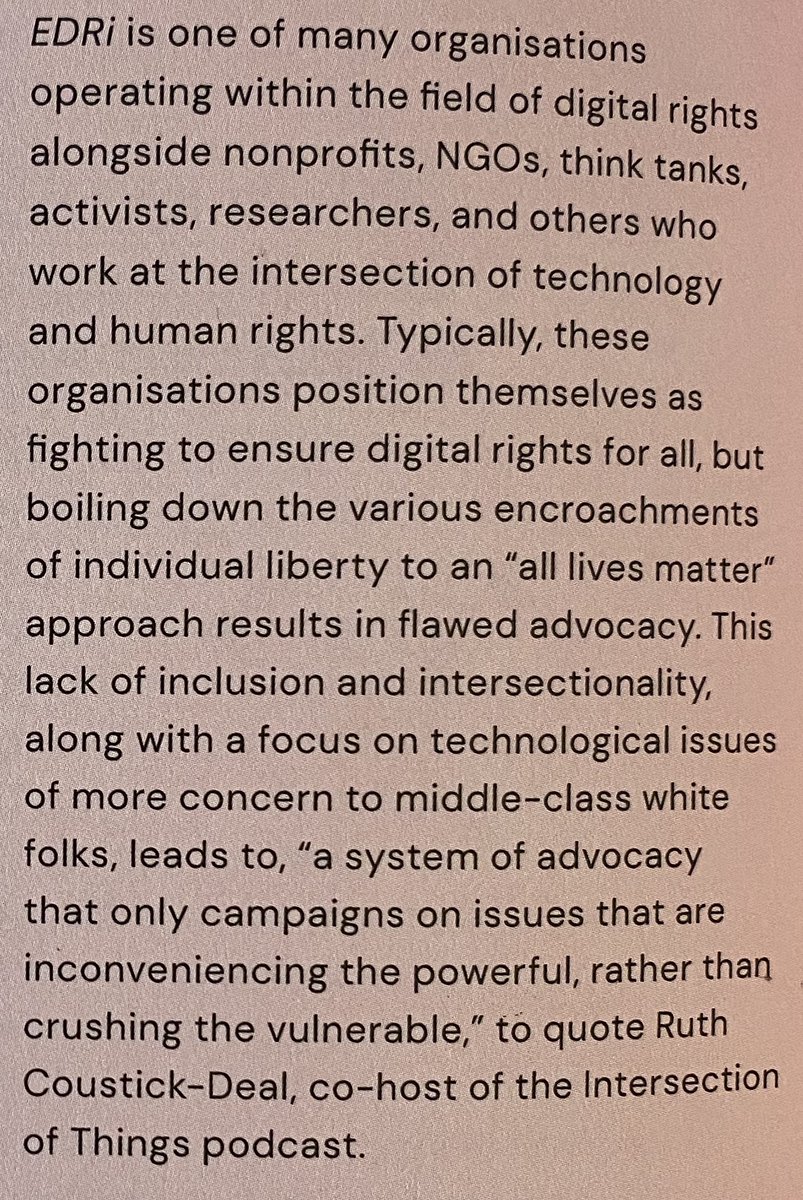 will add 2 this thread as a sort of live digital archive of phd thoughts 

currently reading <a href="/SPonzanesi/">Sandra Ponzanesi</a> &amp; nodding furiously 2 their argument re necessity of postcolonial critique to mitigate neocolonial discourse in internet/media studies — smtg i note occurs in #digitalrights