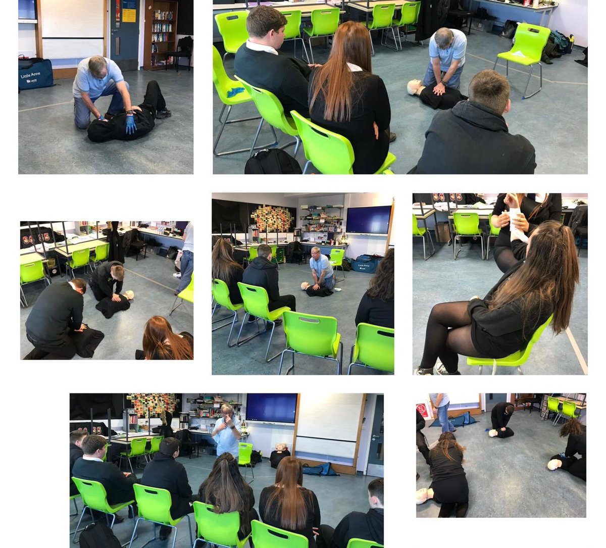 Erin has been out and about again delivering TASTE to pupils <a href="/JohnstoneHighSc/">Johnstone H.S.</a> <a href="/DYWWEST/">DYW West</a> <a href="/SCIENCEJHS/">JHS SCIENCE</a> Today they learned First Aid Skills with Phil. Great learning on a Friday afternoon.#firstaid #skillsforwork