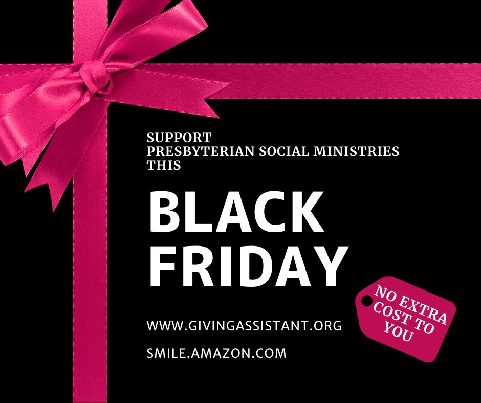 PSMJAX's tweet photo. It’s Black Friday!! Don’t forget to add Presbyterian Social Ministries on your @amazonsmile account and @givingassistant account!
LET THE SHOPPING BEGIN!!
#PSMJax #BlackFriday #AmazonSmile #GivingAssistant https://t.co/ws32Xv6KVY
