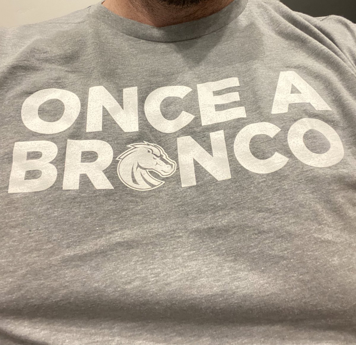 DarynColledge's tweet photo. Great day to be a Bronco, game day baby! Let’s get this one! #BSUbeatSDSU #OnceABroncoAlwaysABronco #VarsityB https://t.co/VZwbPqJzfU