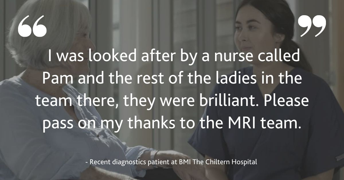 More praise for the diagnostics team at @BMI_Chiltern  👏 #FeedbackFriday