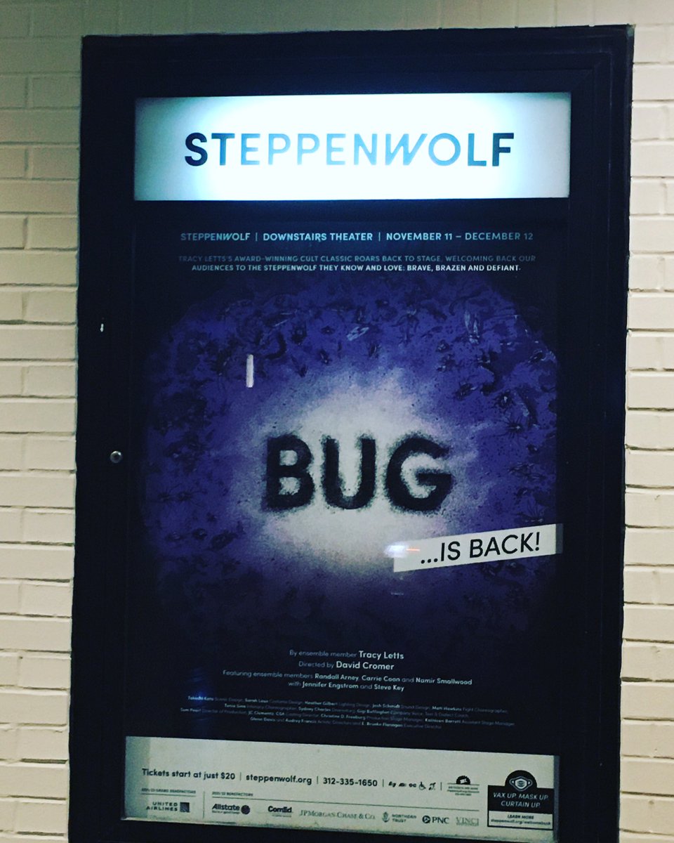 AuditionHelper's tweet photo. I came to Chicago to see Namir Smallwood and @carriecoon in Bug @SteppenwolfThtr! It was awesome go see it! Carrie, I’d love to interview you next. Listen to my interview with Namir https://t.co/BLkPkdGCZr https://t.co/e62joty5CD