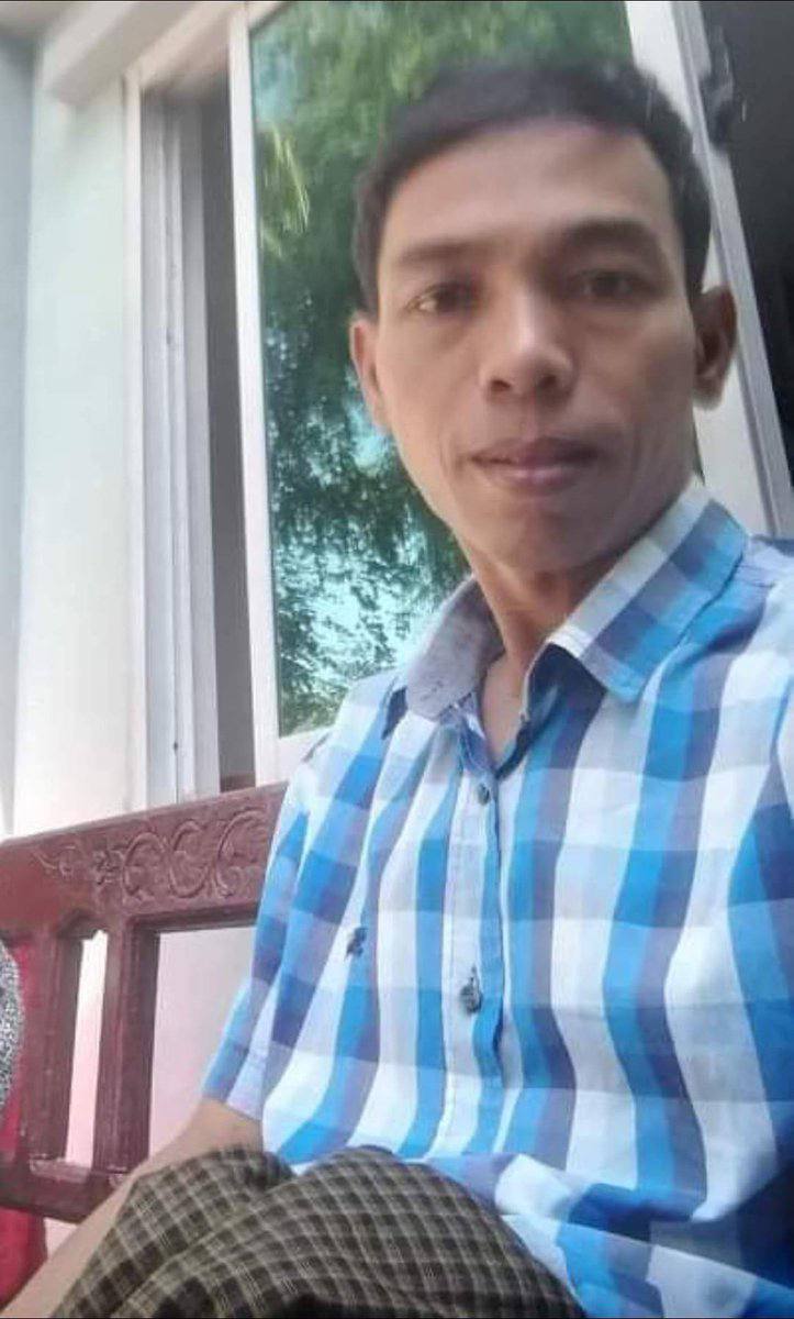 TiTi13467164's tweet photo. For failing unable to abduct NLD MP U Kyaw Soe Naing from Ngazun tsp,#Mandalay division,Military Terrorists  abducted his brother Ko Nyo as hostage on Nov25.Abducting family members are always arresting as hostages. #EndImpunity_EndVAW #Nov26Coup    #WhatsHappeningInMyanmar https://t.co/4P00C3MB1c