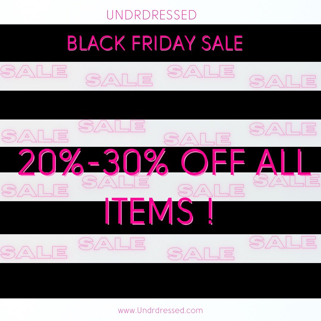 Undrdressed_'s tweet photo. Happy Black Friday 💕
Shop today and receive 20%- 30% off all items ! https://t.co/VFUcH43JK1 https://t.co/2PpE9wKZEE