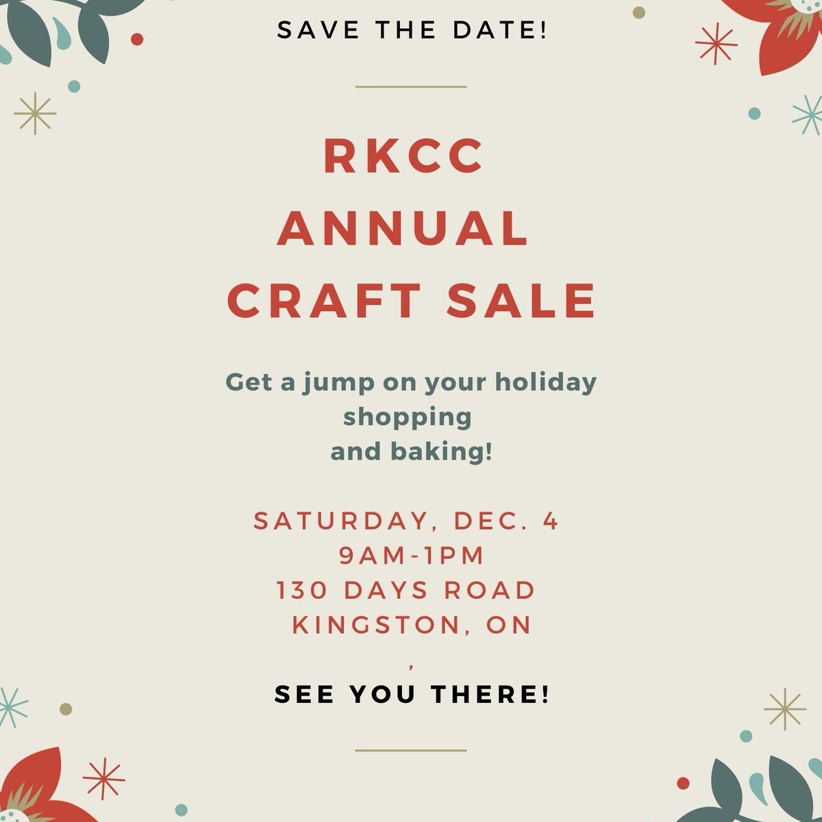 To book a $25 table to sell your crafts, please contact Kathleen Poole by tomorrow, Saturday, Nov. 27.  Email poolekath at gmail dot com 
#christmascrafts #holidaybaking #holidayfundraiser #holidaycheer #holidayshopping #HoHoHo
