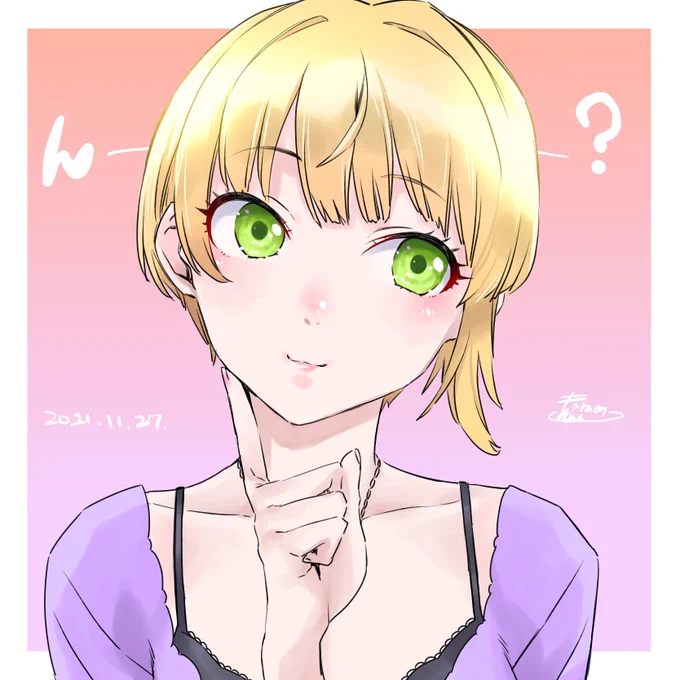 今日の昼休憩に描きかけてたフレちゃん完成させた!最近じゃフレちゃん単体は珍しいかもしらん…☀️ 