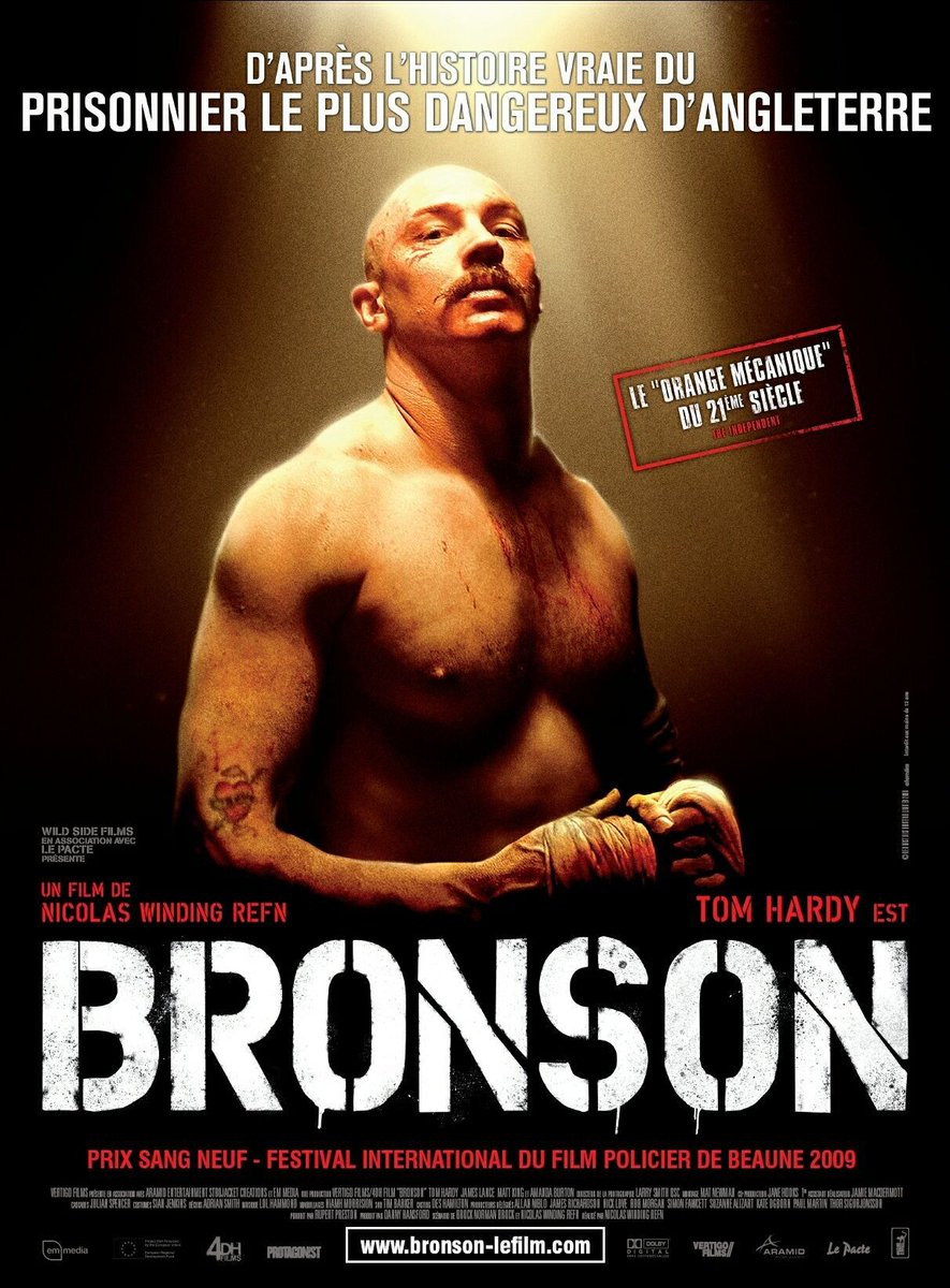 loucinefil's tweet photo. BRONSON https://t.co/8CiNoYBvig via @Loucinefil
Découvrez la critique de BRONSON (2008) sur mon site https://t.co/sLRHYHSuDY
#bronson #nicolaswindingrefn #tomhardy #violence #prison #isolement #biopic #détenu #justice #farce #bagarres #verrous #destin #corps #Angleterre #otage https://t.co/aCBwO9hHJr
