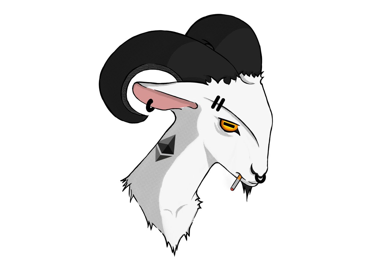 cypher_studio's tweet photo. One of my fav❤️from the LilMe Goat on https://t.co/fzUvQfYDfC 
it's #16 like an albino LilMe Goat 🐐. 
Please Visit LilMe Goat on Opensea 🥰
#NFT #NFTs #NFTarts #Cryptoart https://t.co/Ta8QbsaEGh