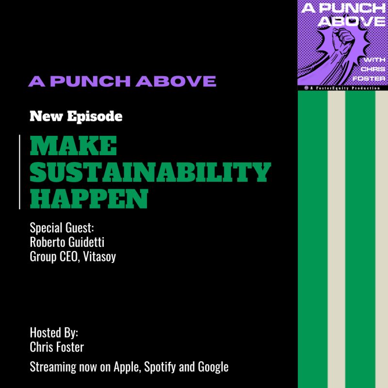 Pragmatic #sustainability might be the mantra of Roberto Guidetti (CEO Vitasoy). The latest <a href="/above_punch/">A Punch Above</a> podcast covers how to make it happen   on the road to join #corporateknights Global top 100 sustainable brands 
Spotify: rb.gy/tcdzv6
Apple: rb.gy/3yazbi