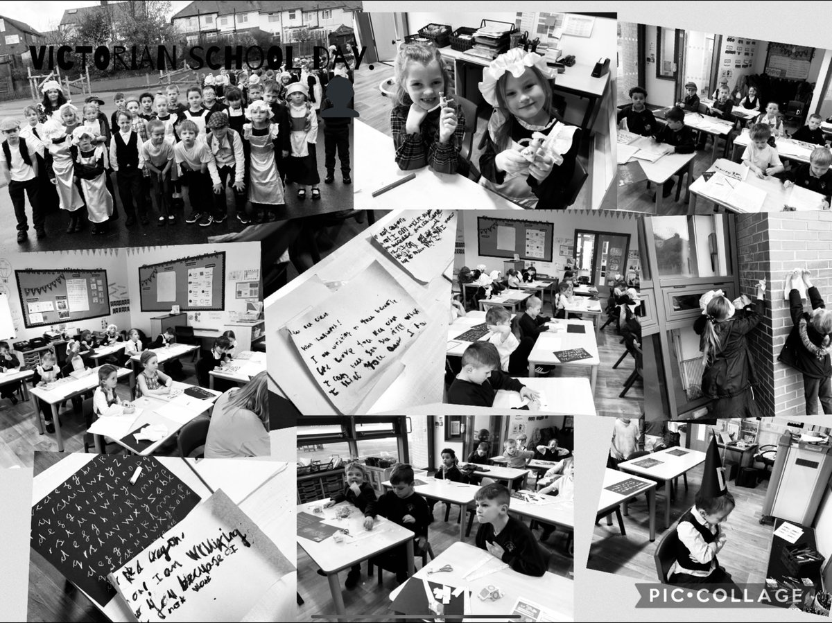2M throughly enjoyed travelling back in time to the 19th century, where we explored, and stepped into the role of school children, during the Victorian era.

We used quills, tried oakham-picking, created peg dolls, and took part in drills.  

We are very proud of their efforts.⭐️