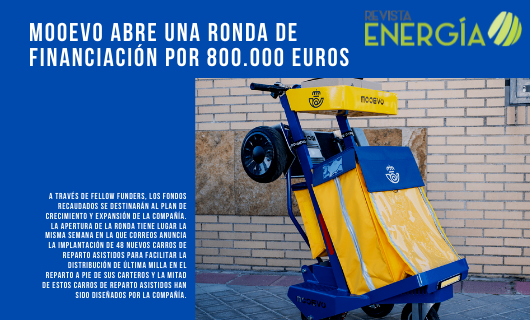 RevEnergia's tweet photo. MOOEVO abre una ronda de financiación por 800.000 euros
https://t.co/18KHxwELnk
#Madrid #España #compañía #MOOEVO #diseño #soluciones #eléctricas #movilidad #personas #mercancías #financiación #FellowFunders #overfunding #equity #crowdfunding #CrowdInvestment https://t.co/ACrtk1UTeO