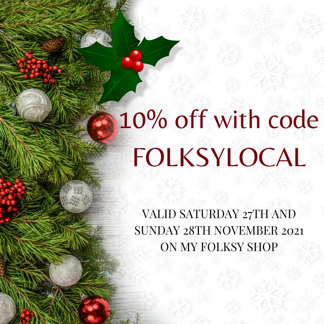 moghopstudio's tweet photo. This weekend I'll be offering 10% off everything in my Folksy shop. Just use code FOLKSYLOCAL when you checkout. And remember, there's always free postage when you buy from me! https://t.co/TOnwfiGUVK
#folksylocal #folksylocalmarkets #christmasgifts #folksychristmasmarket https://t.co/lJ29GYvDQU