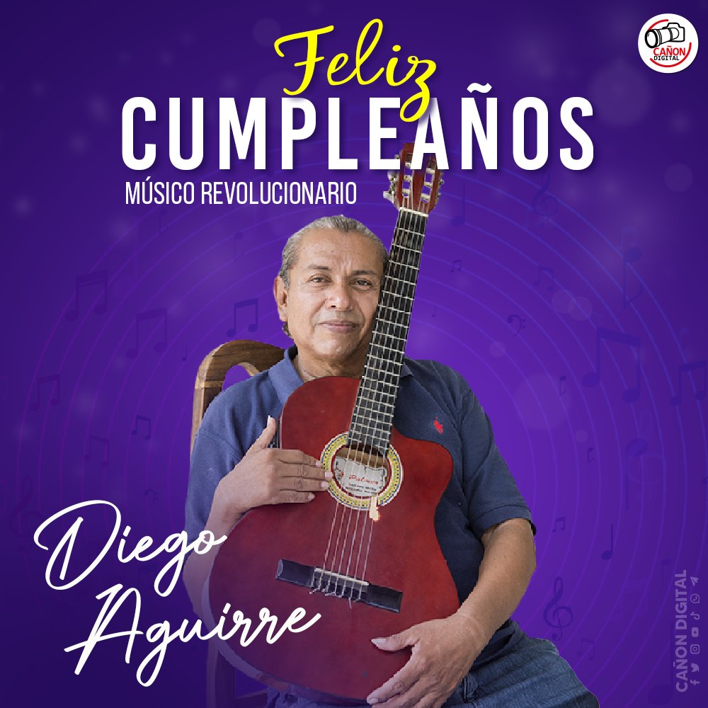 🎊El equipo de Cañón Digital desea un feliz cumpleaños al compañero Diego Aguirre quien es un gran militante y músico Revolucionario 💪🎉✌
❤🖤

#SoberaniaEnMiTierra
#OrgulloNacionalPatriaLibre