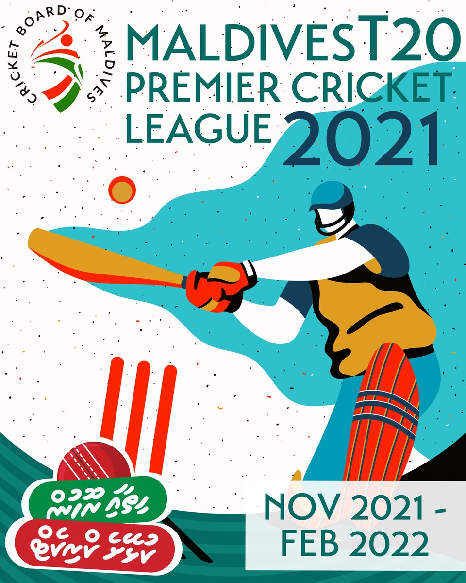 Excited that club cricket is coming back to Male' after the COVID disruptions.
The last club tournament was held in August 2019.
Eight teams will feature in a feast of big hitting &amp; fast paced T20 cricket over the next 2 months. 
<a href="/maldivescricket/">Maldives Cricket</a> 
#MaldivesT20League #MaldivesT20