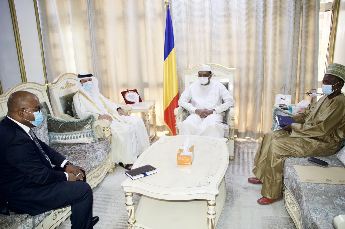 استقبل معالي السفير <a href="/Cherif_MZ/">Chérif Mahamat Zene</a>، وزير الخارجية والتكامل الإفريقي والتشاديين بالخارج، صباح اليوم 26 نوفمبر 2021، السيد عبد الستار صالح الأنصاري، القائم بأعمال سفارة حكومة قطر لدى جمهورية تشاد، ويحمل هذا الأخير رسالة من أمير دولة #قطر إلى  <a href="/GmahamatIdi/">Rob Kapito</a> رأس الدولة.