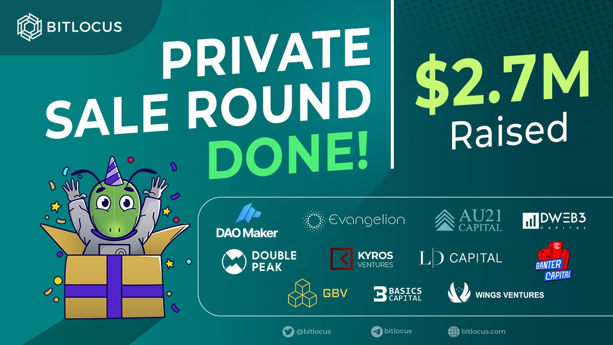We are proud to announce that our Private Sales Round is Done and sold out!

Thank you to these amazing partners!

@thedaomaker @evangelionlabs @gate_io @kyrosventures @doublepeakgroup @dweb3capital @basicscapital @au21capital <a href="/TheWingsVC/">We're Wings</a> <a href="/gbvofficial/">GBV Capital</a> <a href="/bantercap/">Banter Capital</a> @ld_capital