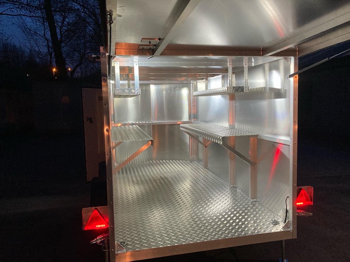 Another tig welded aluminium kart trailer ready for collection