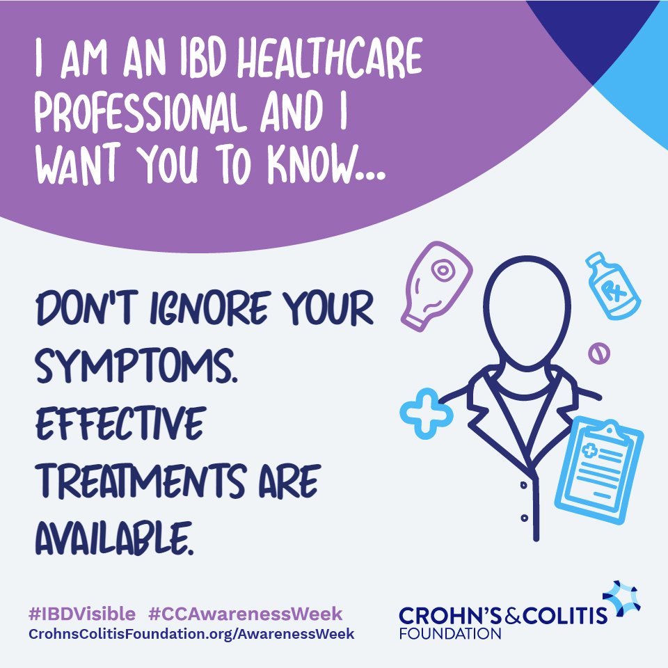 CrohnsColitisFn's tweet photo. #CCAwarenessWeek infographics are not just for patients living with #CrohnsDisease or #UlcerativeColitis! If you are an #IBD caregiver, healthcare provider, or support the IBD community, you can make #IBDVisible here: https://t.co/L7rVwD2bgU https://t.co/pKwIwGCy8P