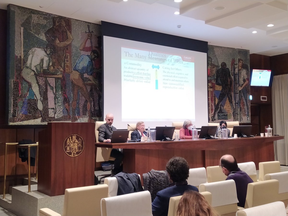 ProsdocimiSara's tweet photo. Last conference of ADAPT International Conference "Work and its Value", with #JohnBudd talking about the many dualities of work @adaptland #GTL2021 https://t.co/tjhlBX9gAU