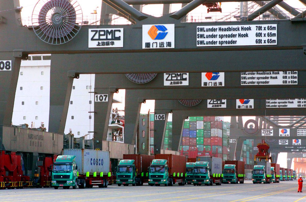 Ukwanggang's tweet photo. COSCO SHIPPING Ports Xiamen Ocean Gate Container Terminal Rated as “Green Port” Again by APSN https://t.co/Wq8ZCtmytq