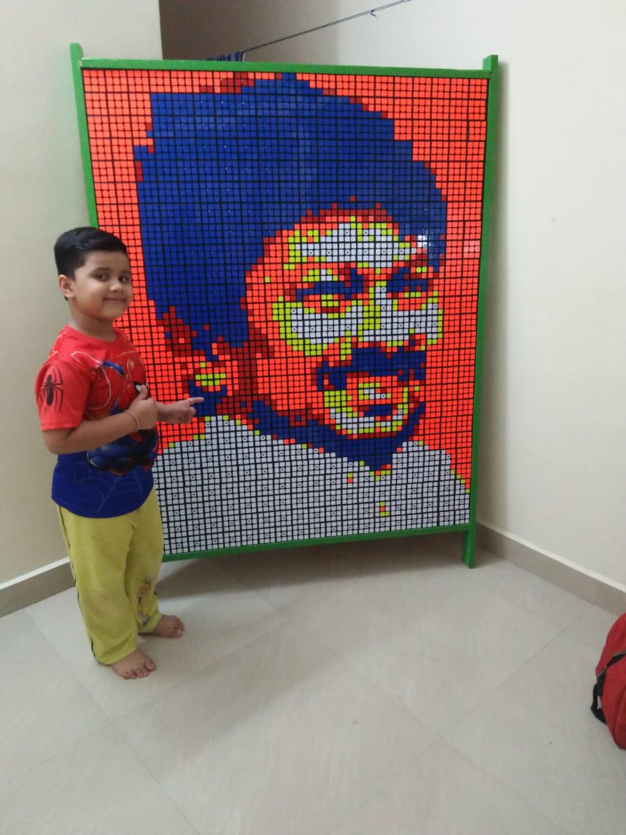 PhysioSarathi's tweet photo. 27.11.2021 அன்று பிறந்தநாள் காணும் அண்ணன் திரு.#உதயநிதி_ஸ்டாலின் அவா்களின் பிறந்தநாளை முன்னிட்டு #500க்யூப் மூலம் #Cube_RockStar💥 சிறுவன் #சாய்_சித்தாா்த் அண்ணன் திரு.உதயநிதி அவா்களின் புகைப்படத்தை வடிவமைத்துள்ளாா்..@TRBRajaa @DrSenthil_MDRD @Anbil_Mahesh https://t.co/XVaI8h39GT