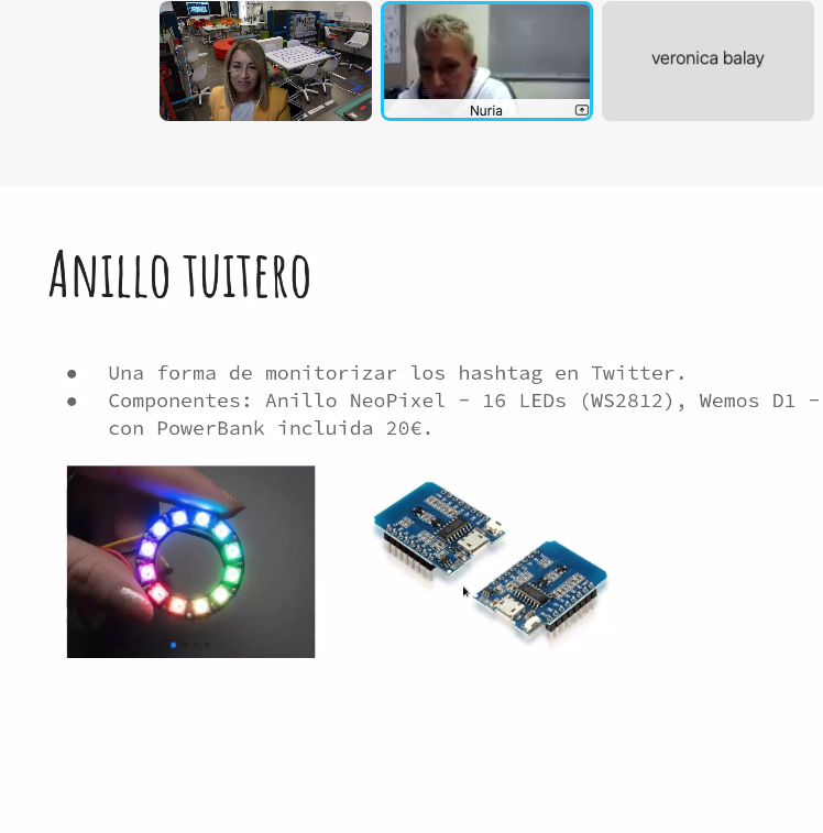 CAFIgalicia's tweet photo. Avanzamos con @microbit_edu e con proxectos propios de @nuria_imeq como o seu anillo para Twitter con Thinkspeak e Nodered #CAFI_AulaNova #CAFI_maker #IoT #monitorizacion https://t.co/1TLVSomeNH