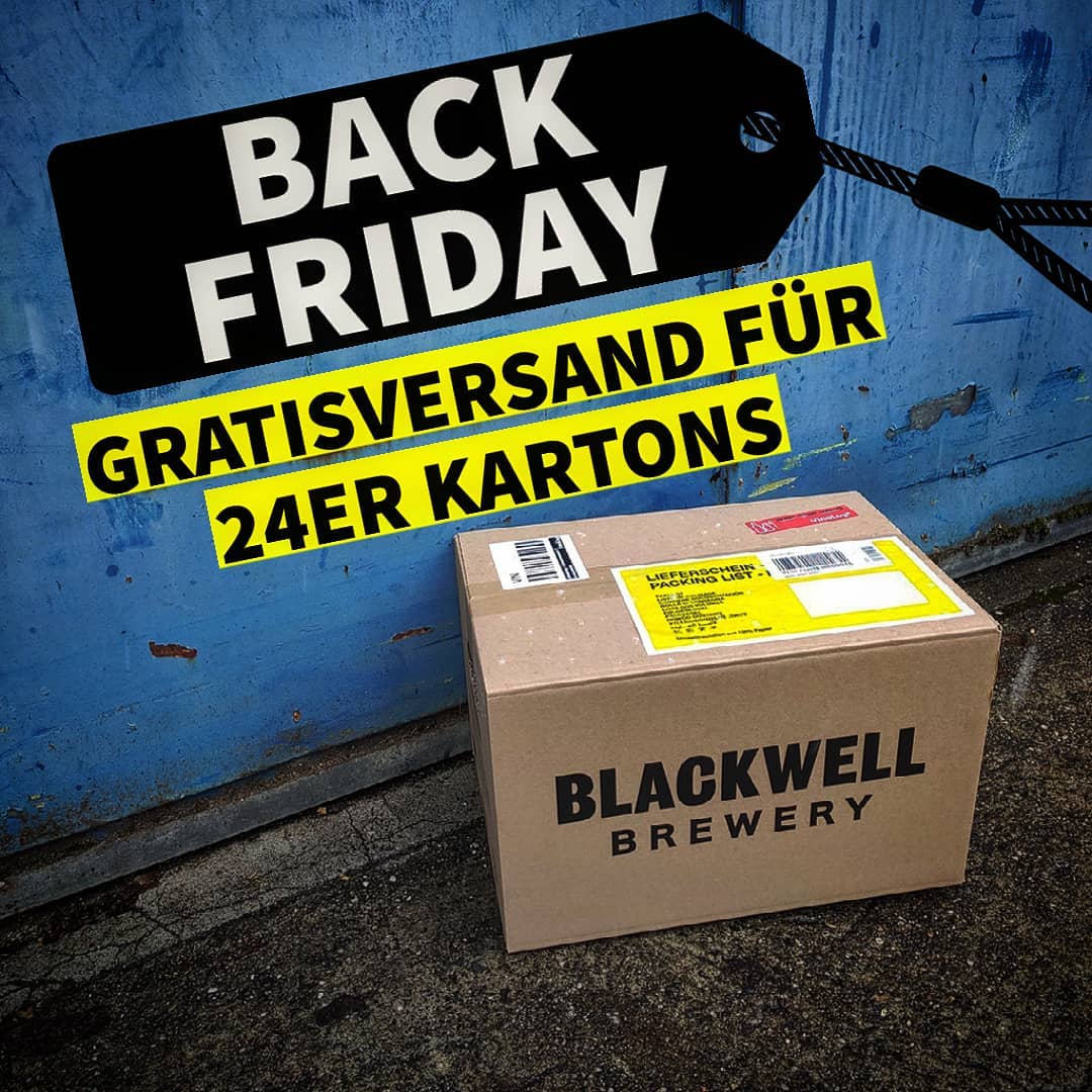 BACK FRIDAY - Zurück zur Versandkostenfreiheit für 24er Kartons auf unserem Webshop!

blackwellbrewery.ch/shop
