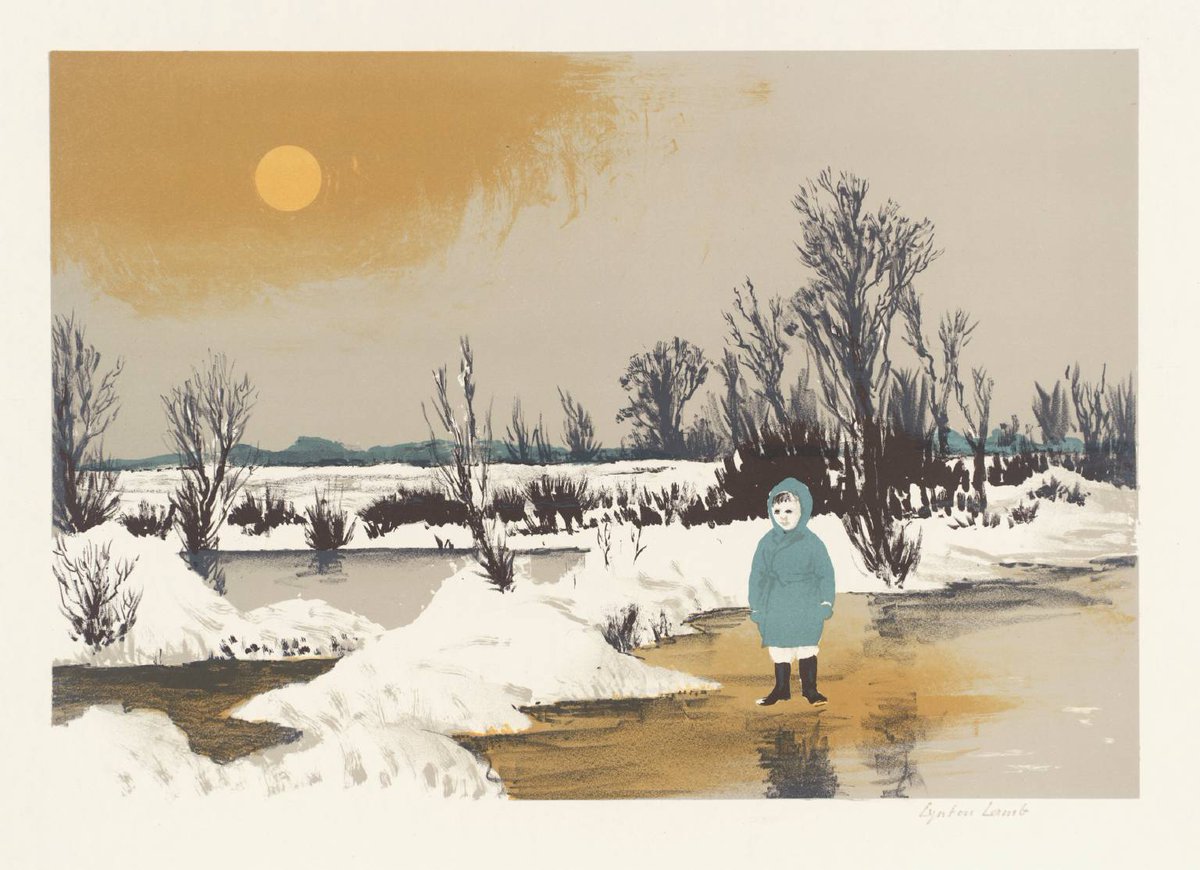 Image: 'Winter Landscape' by Lynton Lamb (1907-1977)

What's the coldest day (in England) that you remember? What were you doing? How did you feel?

Head to our #weathermemories portal to share your stories! @ weathermemories.org/take-part-onli…

#weather #memory #cold #snow #StormArwen