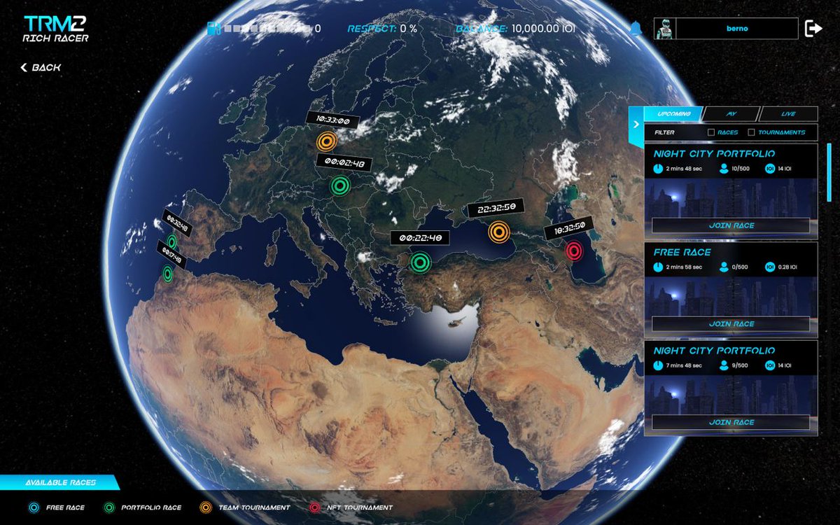 IOIToken's tweet photo. We have enough races for earning $IOI for everyone! 🚀

Alpha Test of #TRM2 is running its second day and you can still joint it and have a chance to win up to 50 000 USD and exclusive #TRM2 #NFT car!😎

Don't wait and join the new era of #TradeRacing now!
https://t.co/c9Uivz5EiO https://t.co/LXawZAVR42