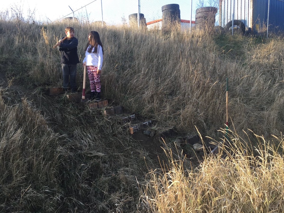 kldavis13's tweet photo. Students from Marie Sharpe helped build steps at the end of the new marsh trail. Thank you to the Williams Lake field naturalists and @Scoutnature for allowing us to learn some new skills, enjoy the outdoors and give a little back to our community. #sd27_cc #tmos https://t.co/YwLmZxAIkI