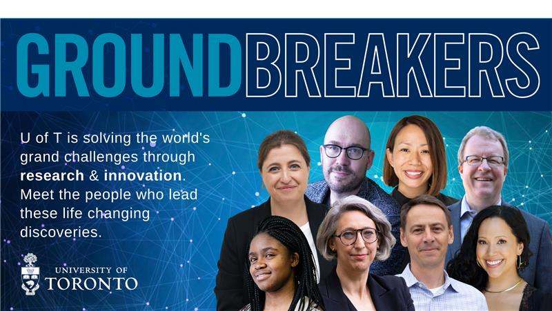 UofT's tweet image. On Monday, Nov. 29 at 9 a.m. ET, meet #UofT&apos;s research heroes who are solving the world&apos;s grand challenges.

Join us for the YouTube Premiere of the #UofTGroundbreakers series: bit.ly/UofTGroundbrea…
